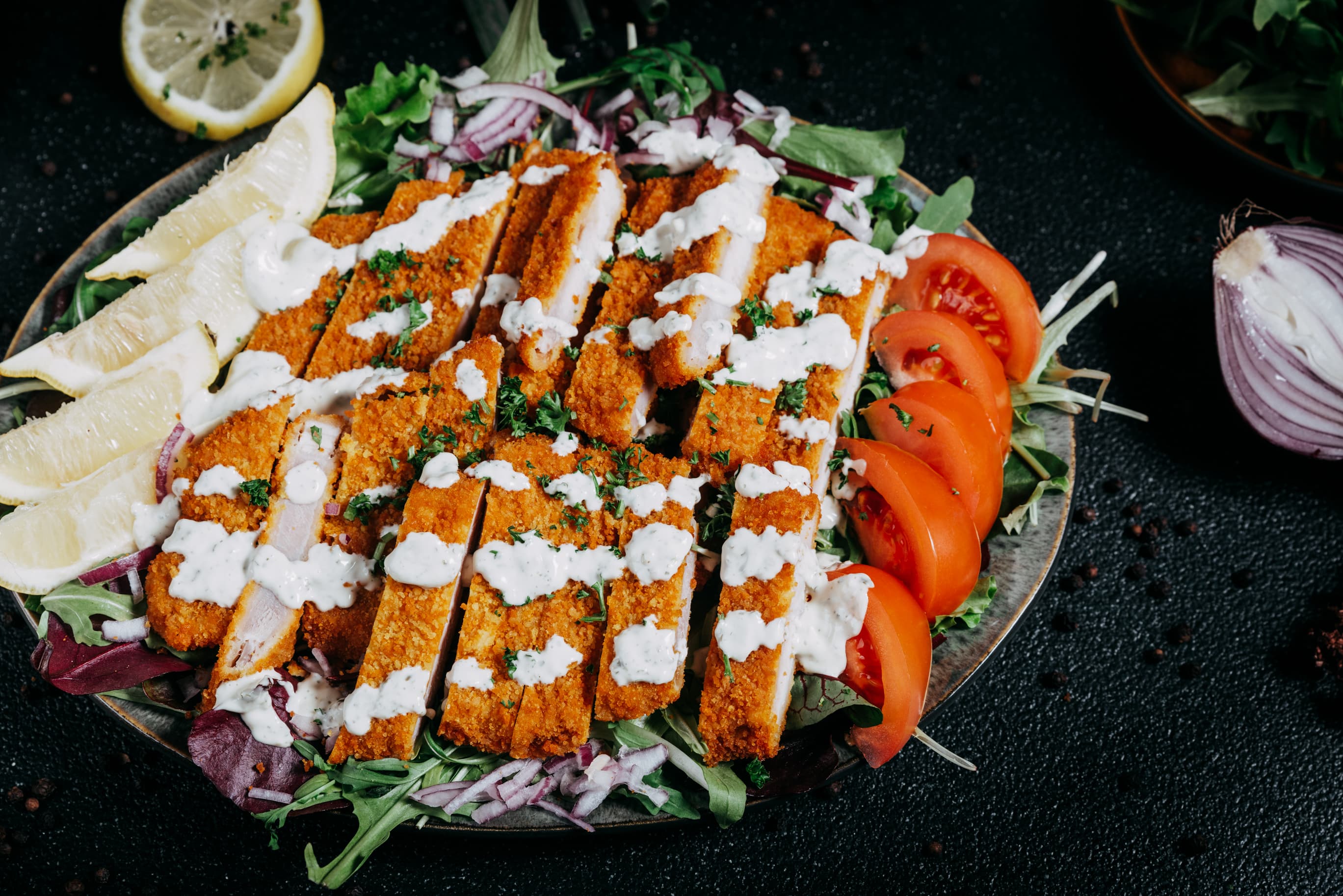 Steiktar Kótilettur & Salat